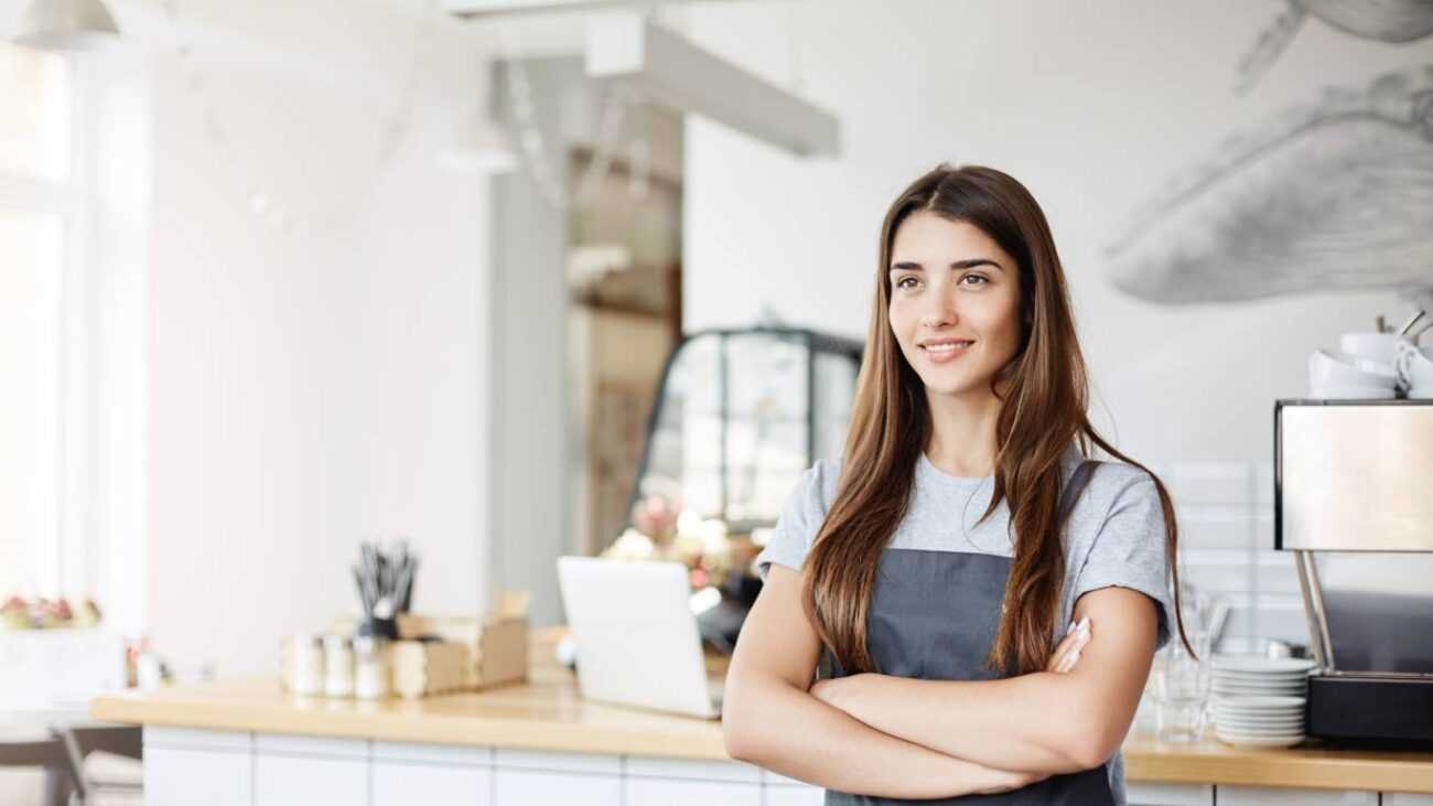 Empreendedora em ambiente de trabalho