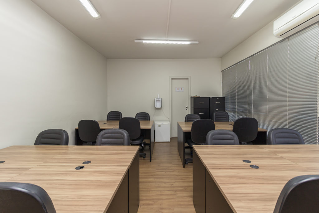 sala privativa em coworking